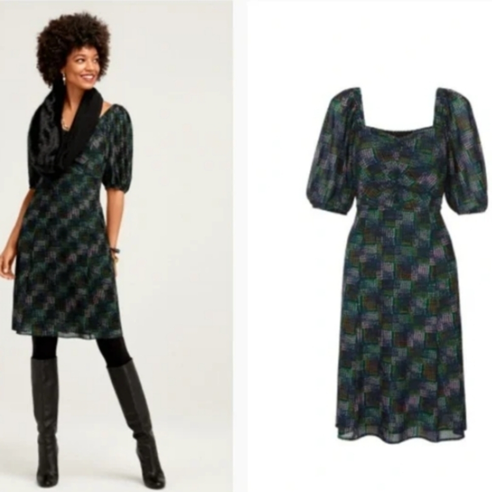 CAbi Women's Elaine Multicolor Mesh Dress‎ Style 4214